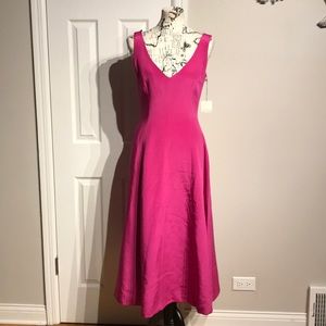 ✈️Victor Costa 100% Silk Colorful Vibrant Coquette Coastal Evening Midi Dress